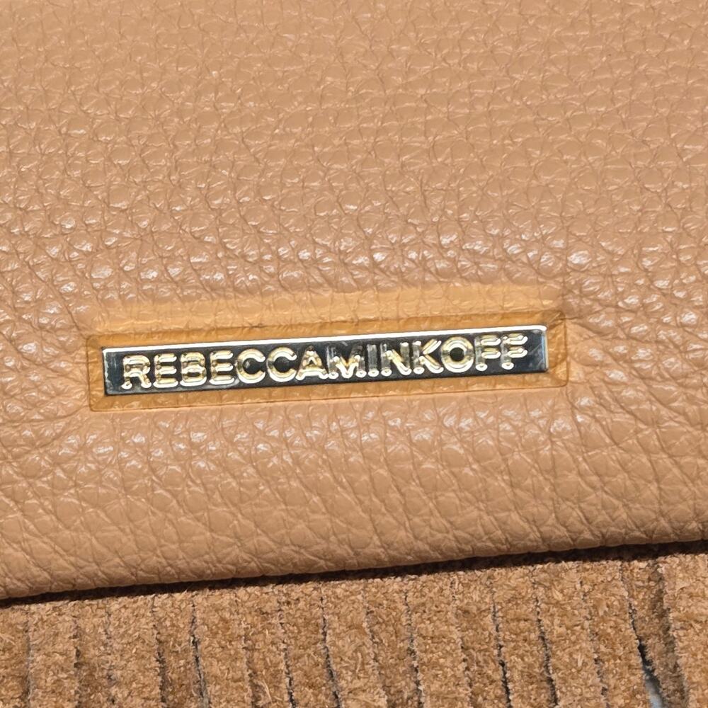 Rebecca Minkoff Tan Leather Fringe Crossbody Bag - Boho Western - Picture 3 of 9